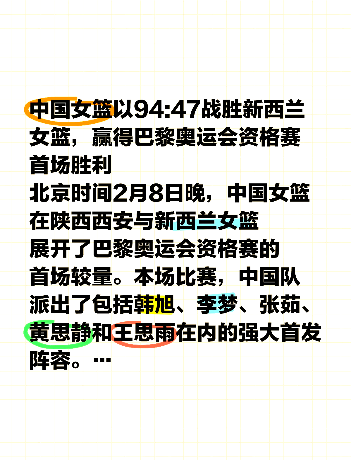 女篮世预赛24强出炉!中美澳法领衔:中国队将冲击世界杯的简单介绍